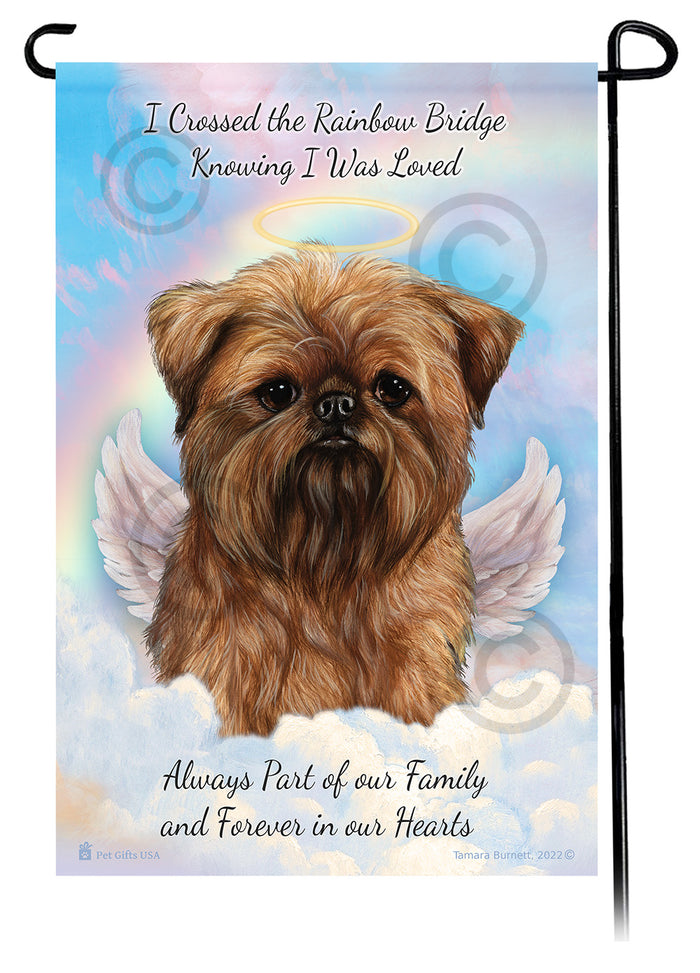 Brussels Griffon Memorial Garden Flags