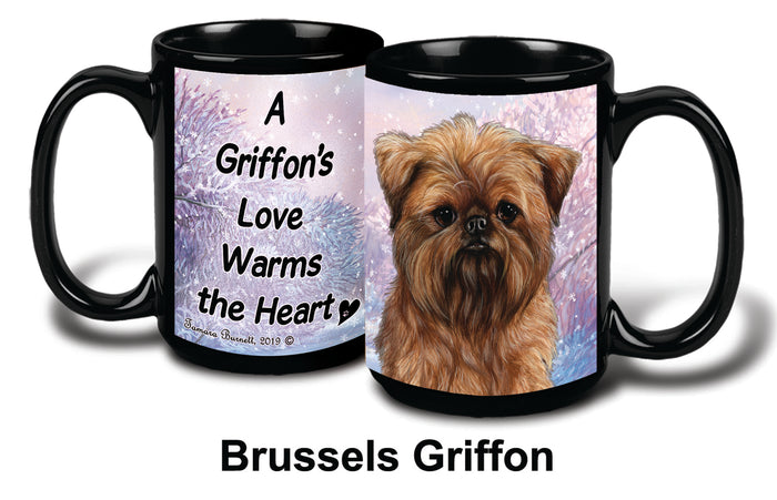 Brussels Griffon Winter Mug 15 oz