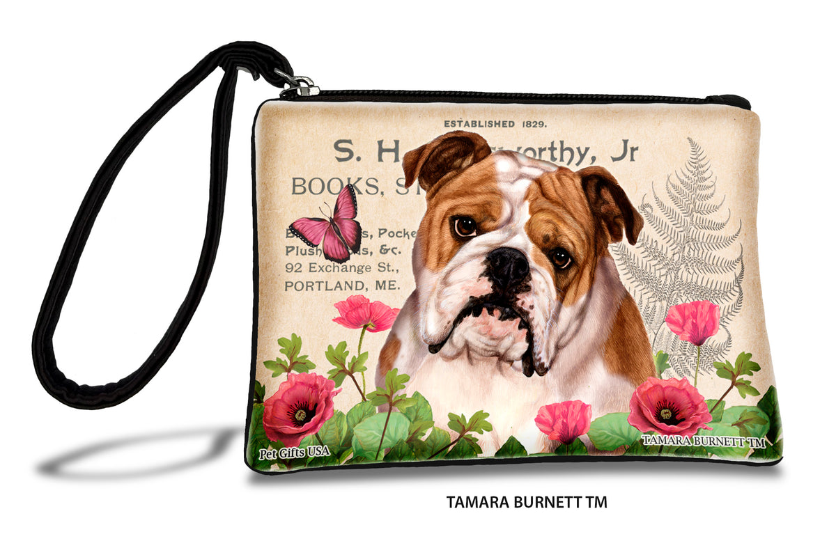 English Bulldog Tan And White Zippees Pet Pouch