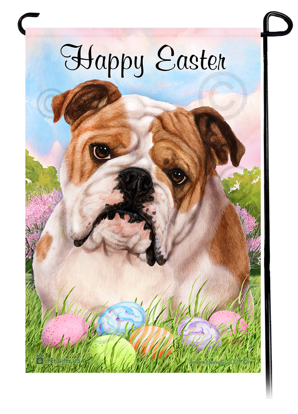Boxer Happy Easter - Garden Flag