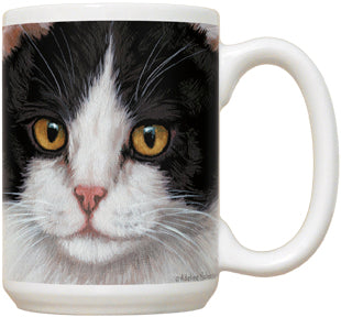 Black & White Cat - Fiddler's Elbow Mug