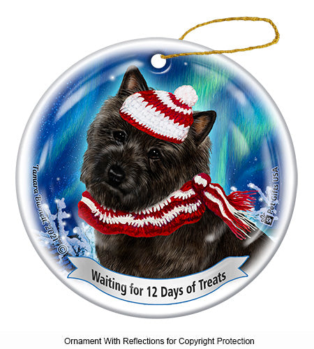 Cairn Terrier Black Ornament