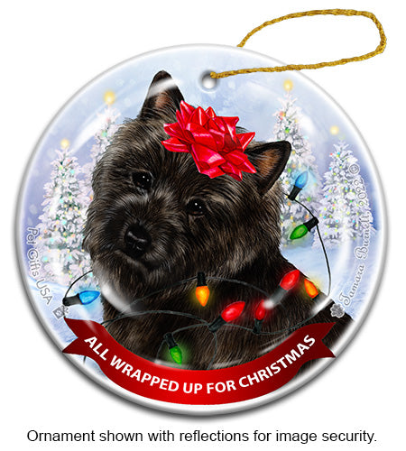 Cairn Terrier Black Ornament