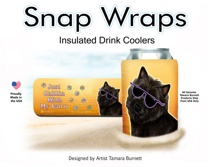 Cairn Terrier Black Snap Wrap Cozy