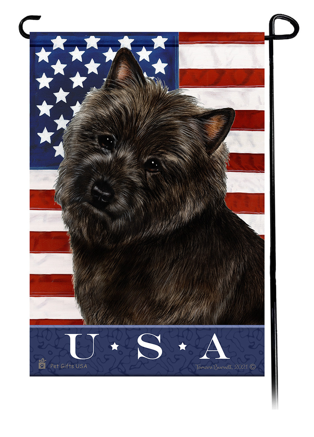 Cairn Terrier True Blue Garden Flags