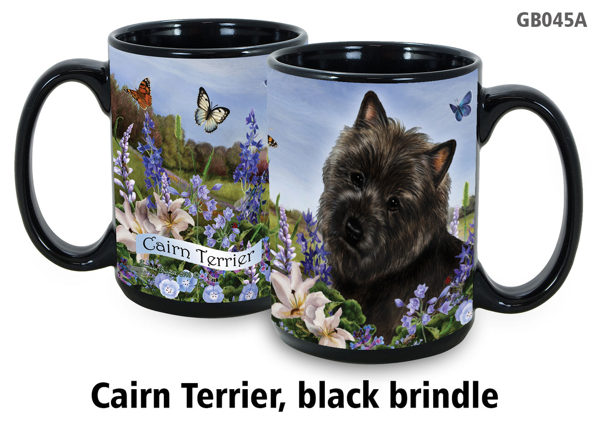 Cairn Terrier Black - Garden Party Fun Mug 15 oz