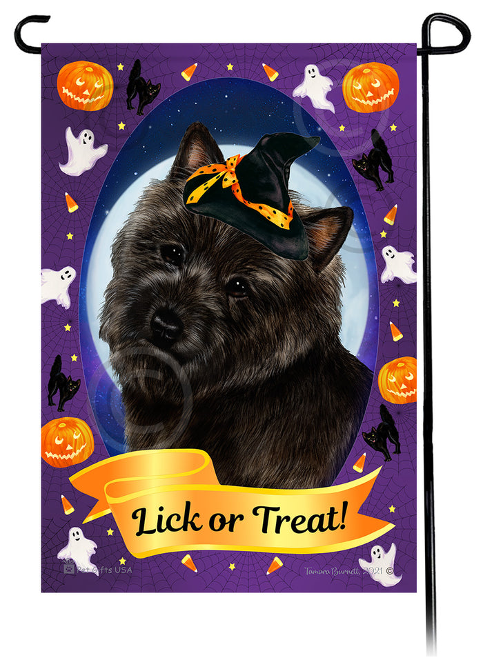Cairn Terrier Halloween Howls Garden Flags