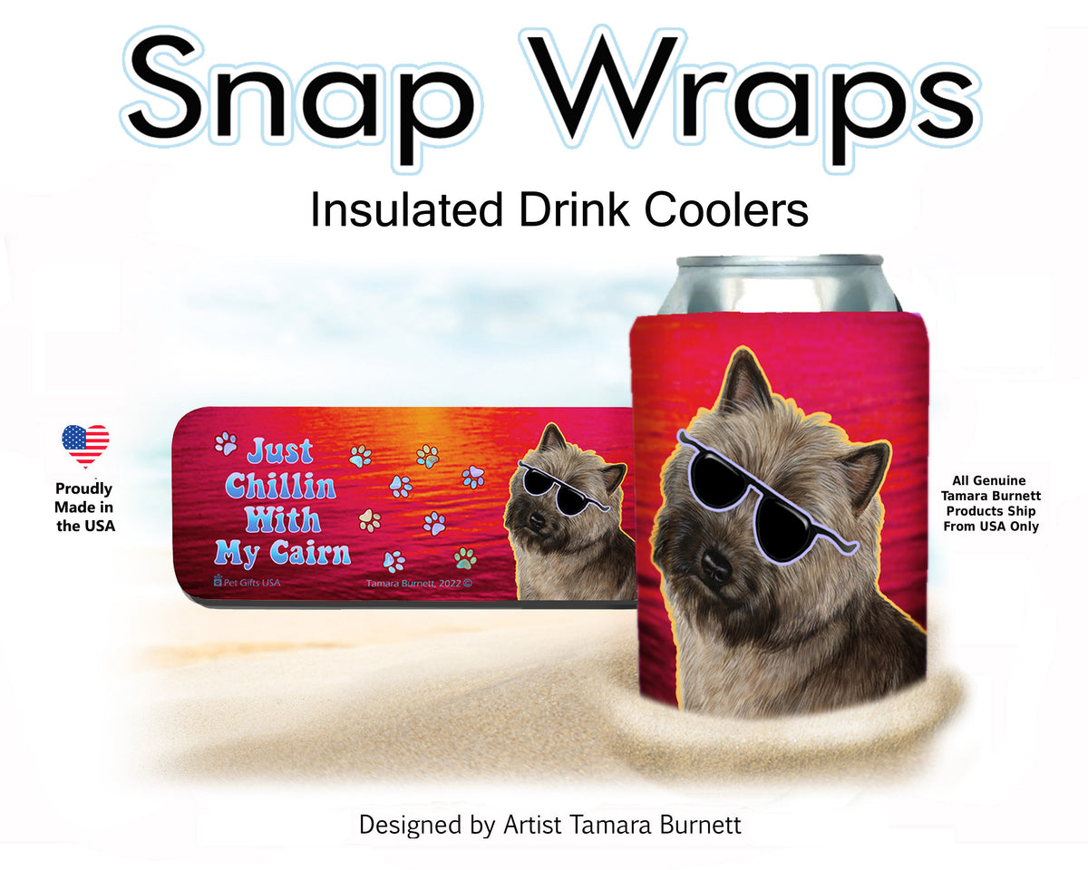 Cairn Terrier Brindle Snap Wrap Cozy