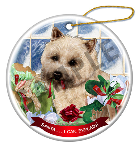 Cairn Terrier - Santa I Can Explain Ornament