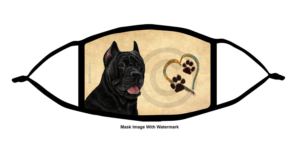 Cane Corso (Black) Face Mask