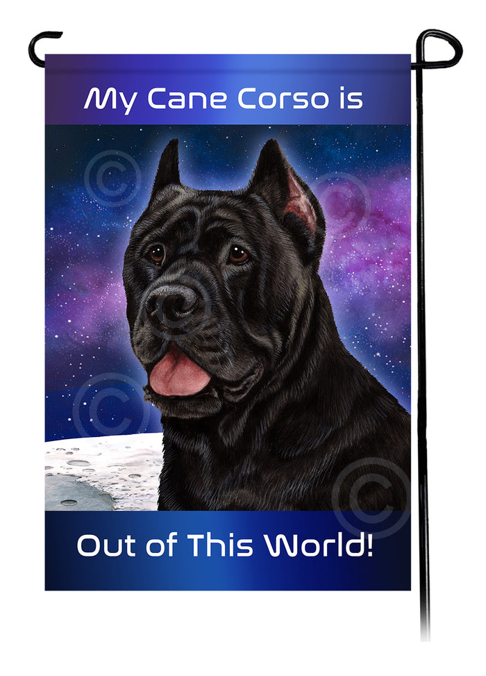 Cane Corso Out Of This World Garden Flags