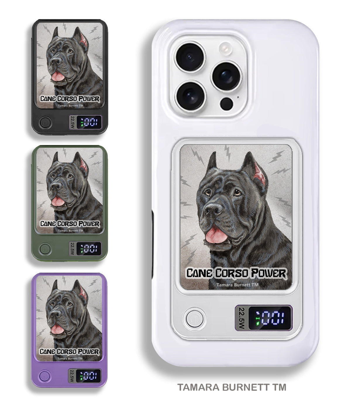 Cane Corso Blue Phone Bank Wireless Charger