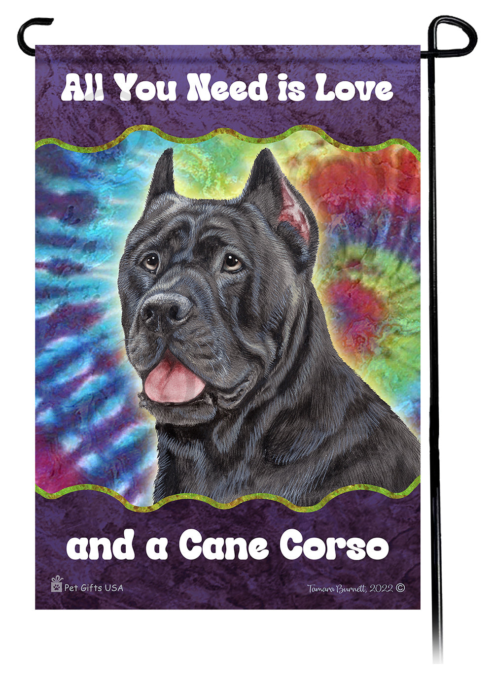 Cane Corso All You Need Is Love Garden Flag