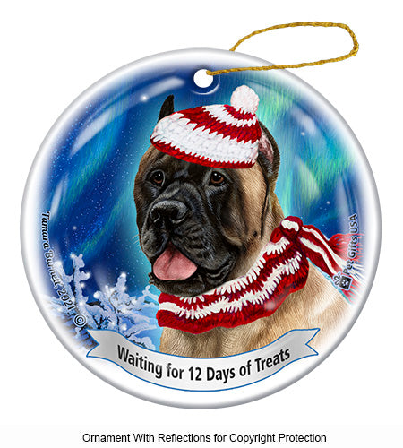 Cane Corse Fawn 12 Days of Treats Ornament