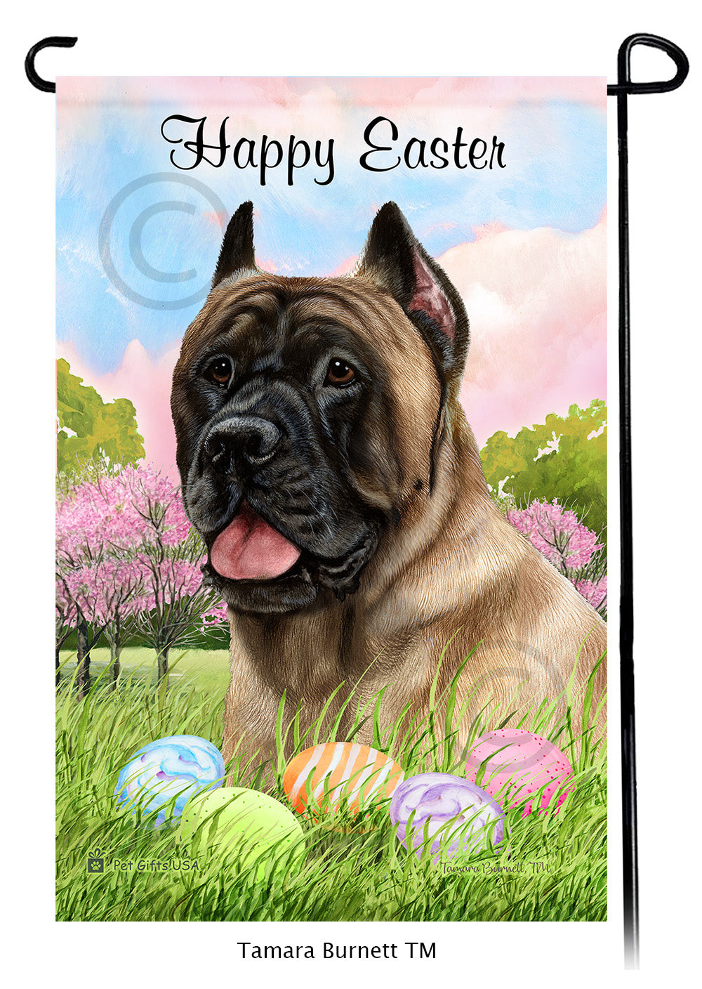 Cane Corso Happy Easter - Garden Flag