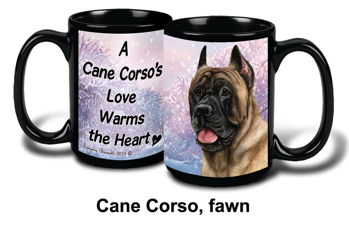 Cane Corso Fawn Winter Mug 15 oz