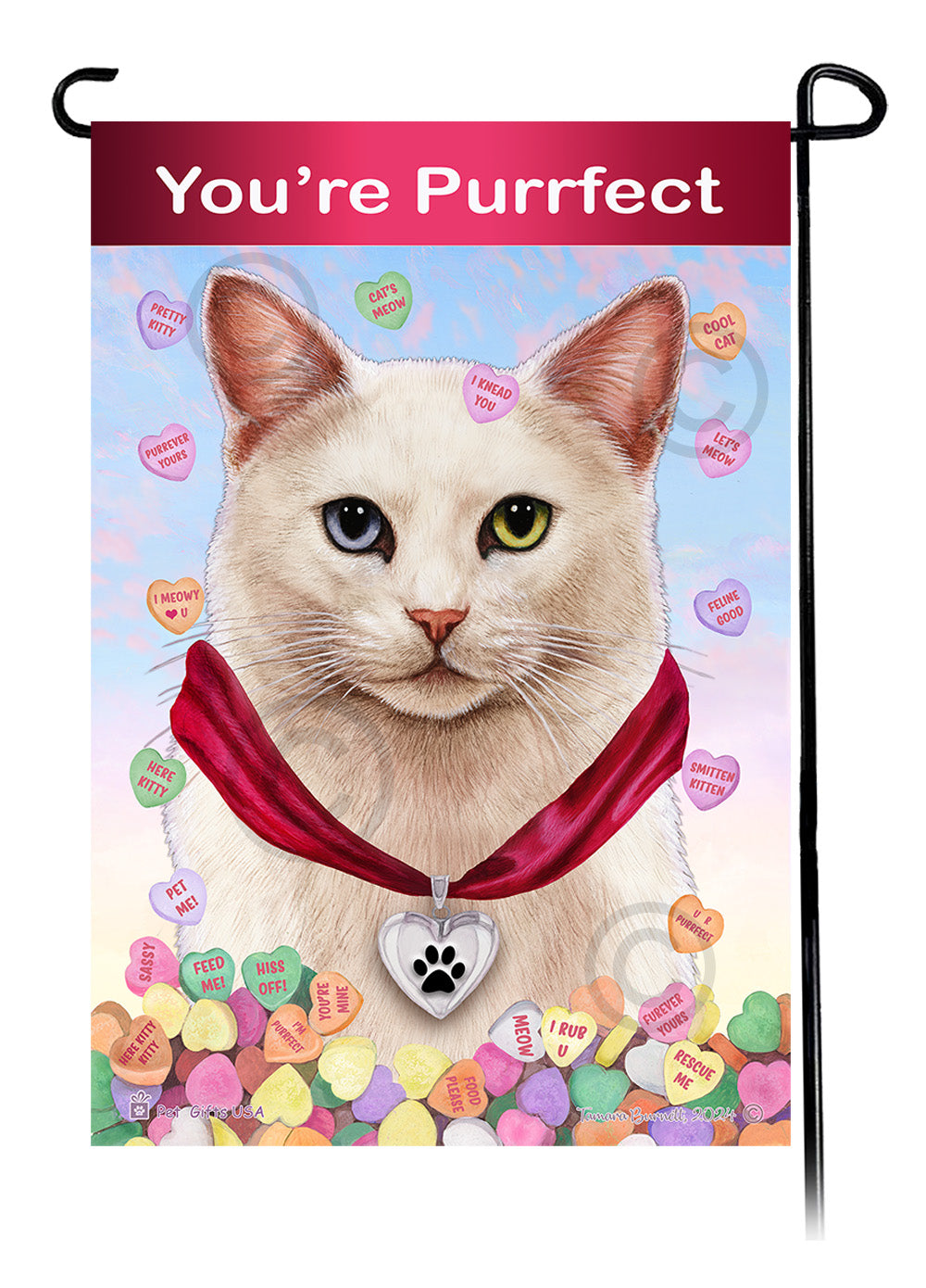Valentine Sweetheart Garden Flags
