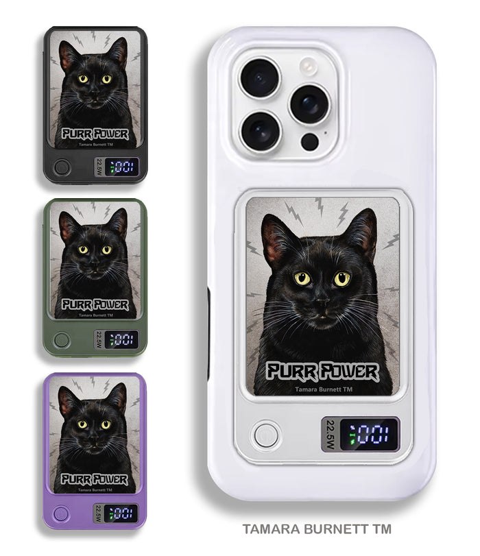 Black Cat Style 2 Phone Bank Wireless Charger
