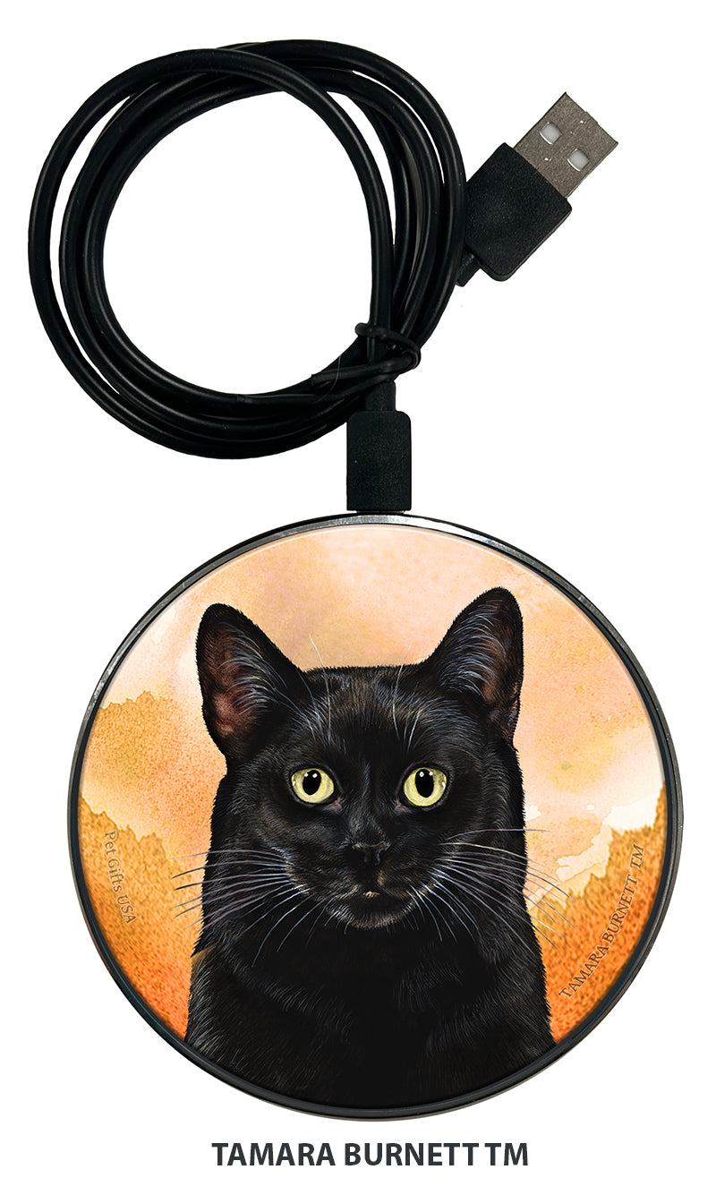 Black Cat Style 2 Zoomies Wireless Charger