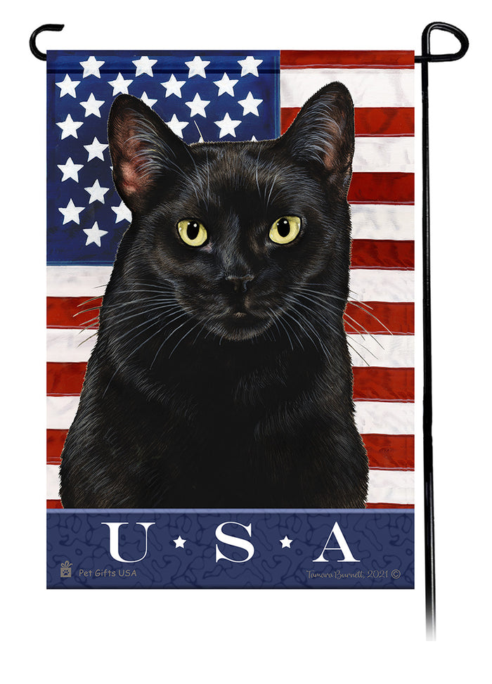 Shorthair Cat True Blue Garden Flags