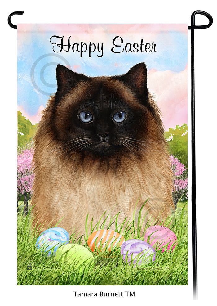 Himalayan Cat Happy Easter Garden Flags