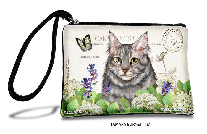 Maine Coon Cat Blue Tabby Zippees Pet Pouch