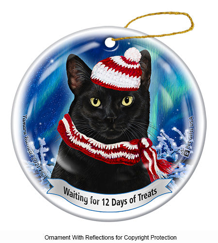 Black Cat 12 Days of Treats Ornament