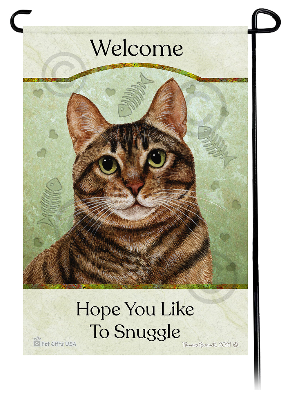Tuxedo Cat Hope You Like To Snuggle - Garden Flag