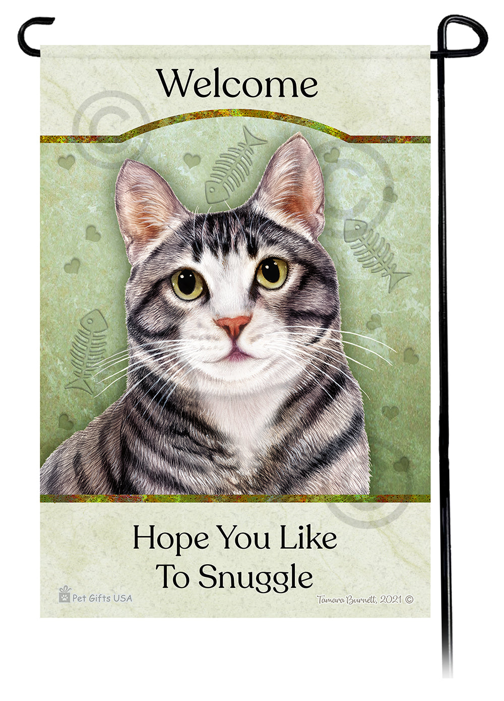 Tuxedo Cat Hope You Like To Snuggle - Garden Flag