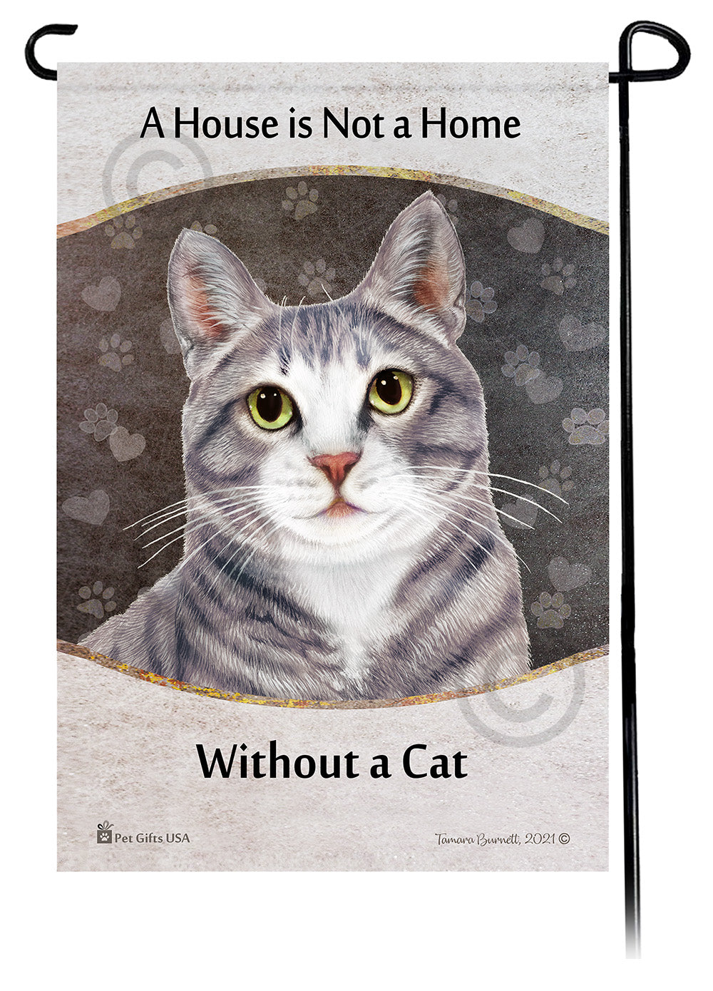 Tuxedo Cat House Is Not A Home - Garden Flag