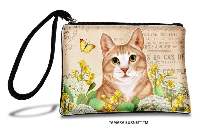 Cream and White Tuxedo Cat Zippees Pet Pouch