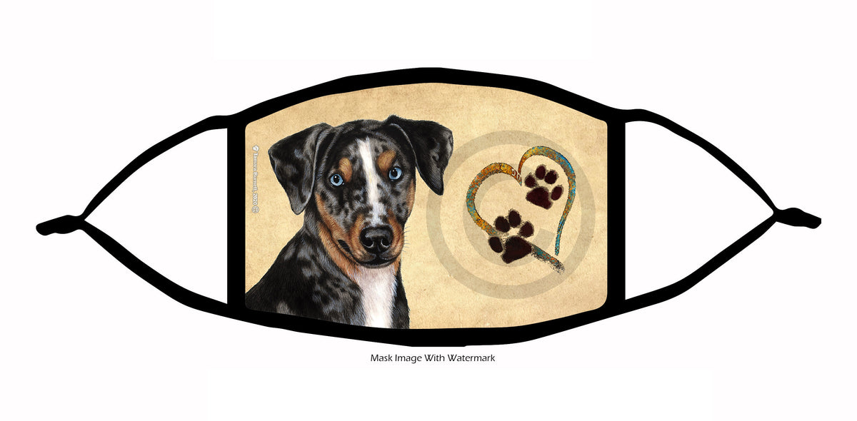 Catahoula Leopard Dog Face Mask