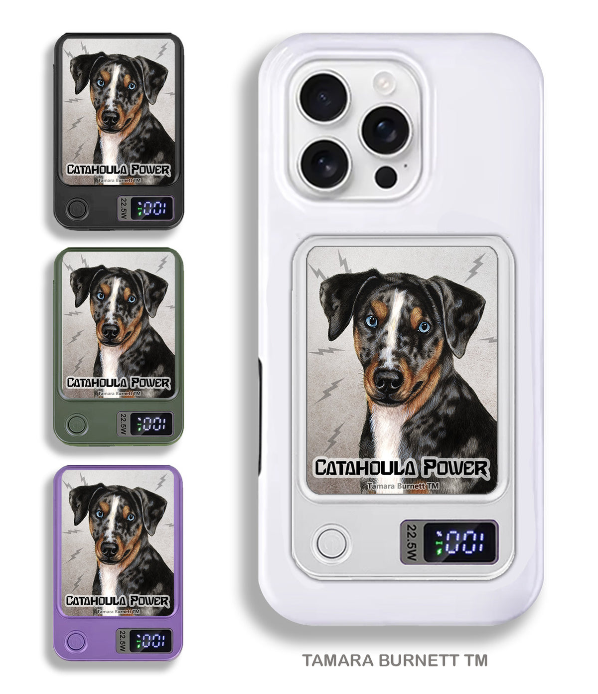 Catahoula Leopard Dog Phone Bank Wireless Charger
