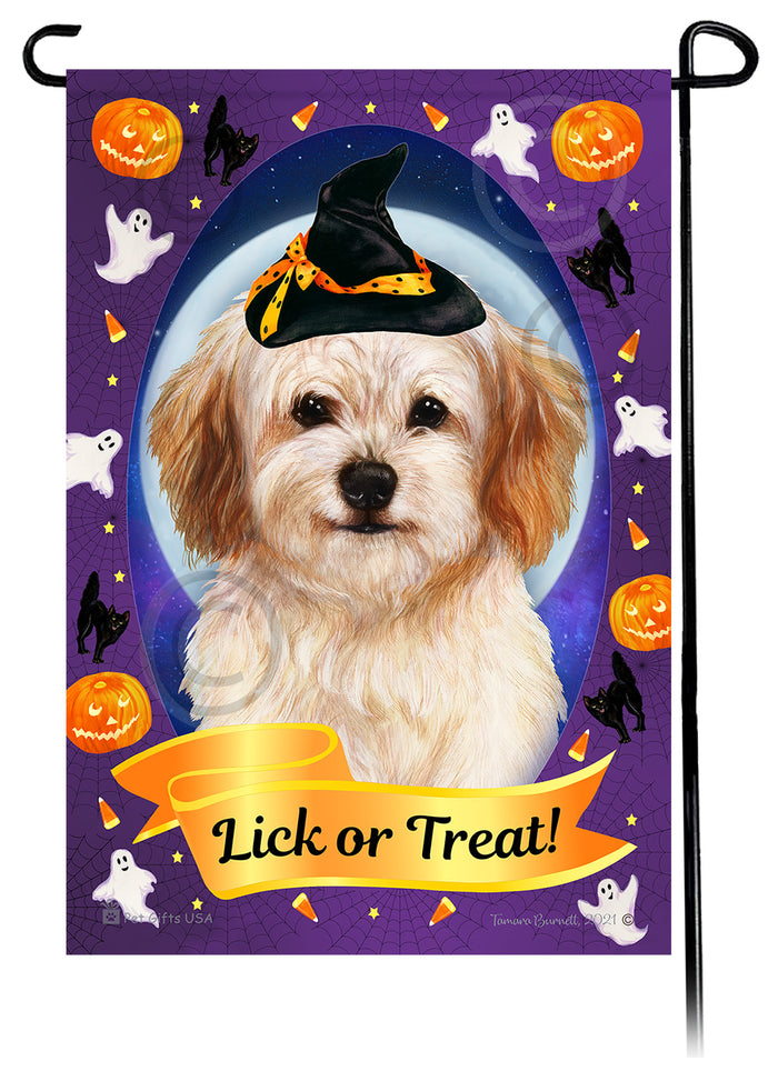 Cavachon Halloween Howls Garden Flags
