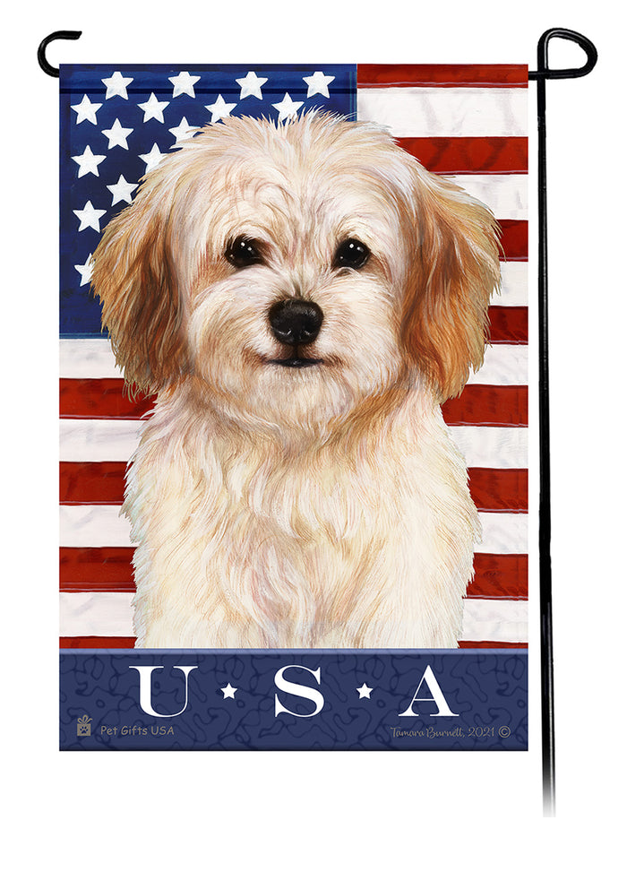 Cavachon True Blue Garden Flags