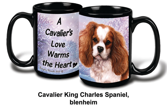 Cavalier King Charles Blen Winter Mug 15 oz