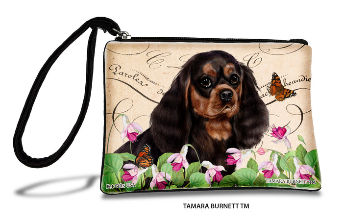 Cavalier King Charles Black And Tan Zippees Pet Pouch