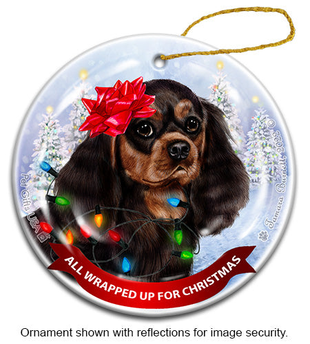 Cavalier King Charles All Wrapped Up Ornament