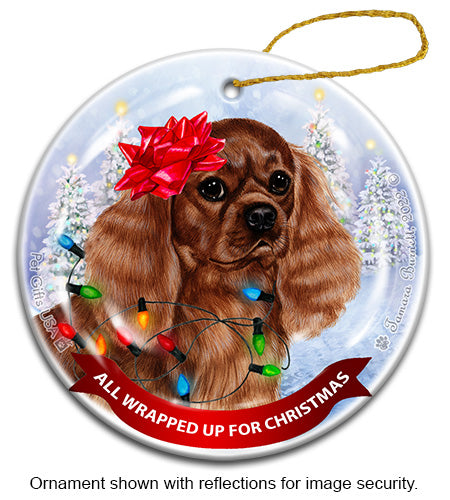 Cavalier King Charles Ruby Ornament