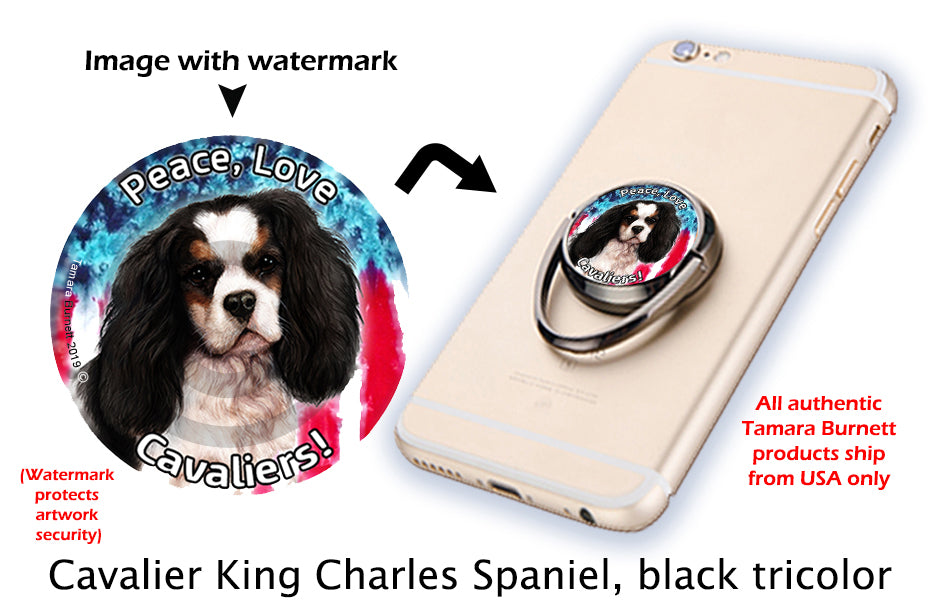 Cavalier King Charles Tri-Color Phone Stand