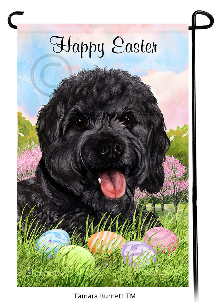 Cavapoo Happy Easter Garden Flags