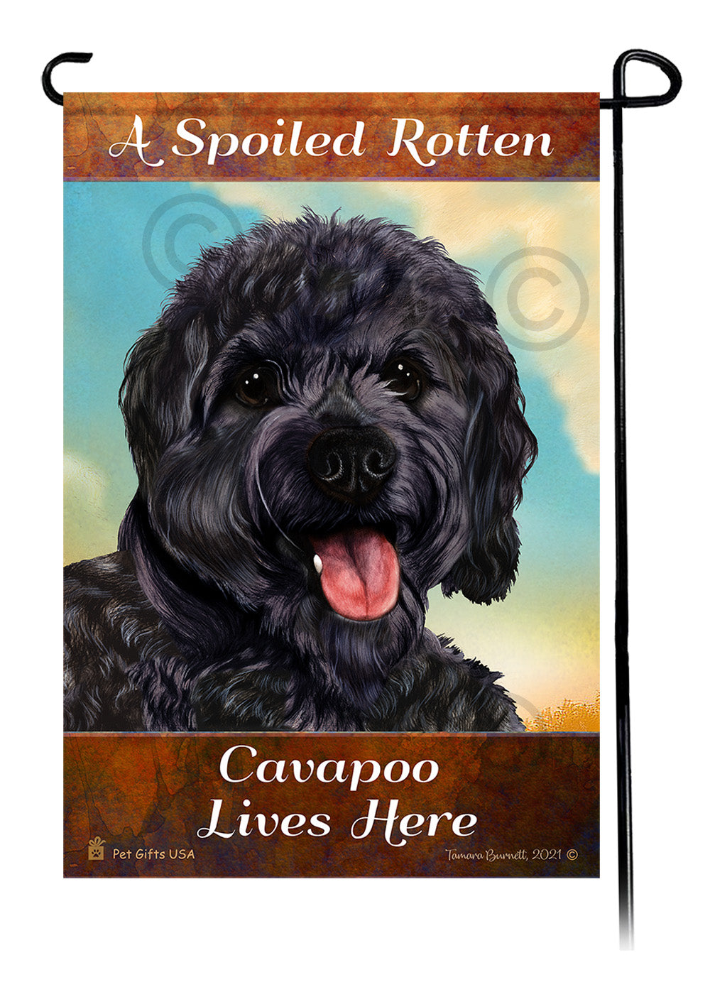 Cavachon Spoiled Rotten - Garden Flag