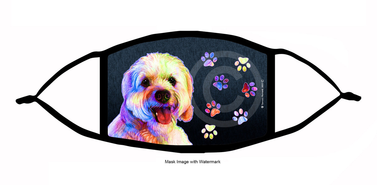 Cavapoo (Blonde) Face Mask
