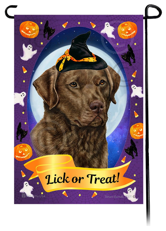Chesapeake Bay Retriever Halloween Howls Garden Flags
