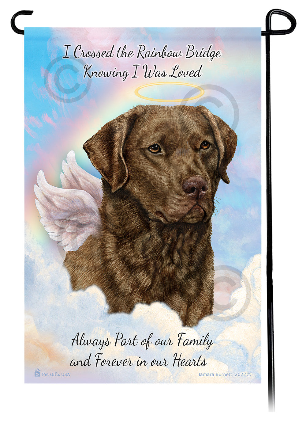 Chesapeake Bay Retriever Memorial Garden Flags