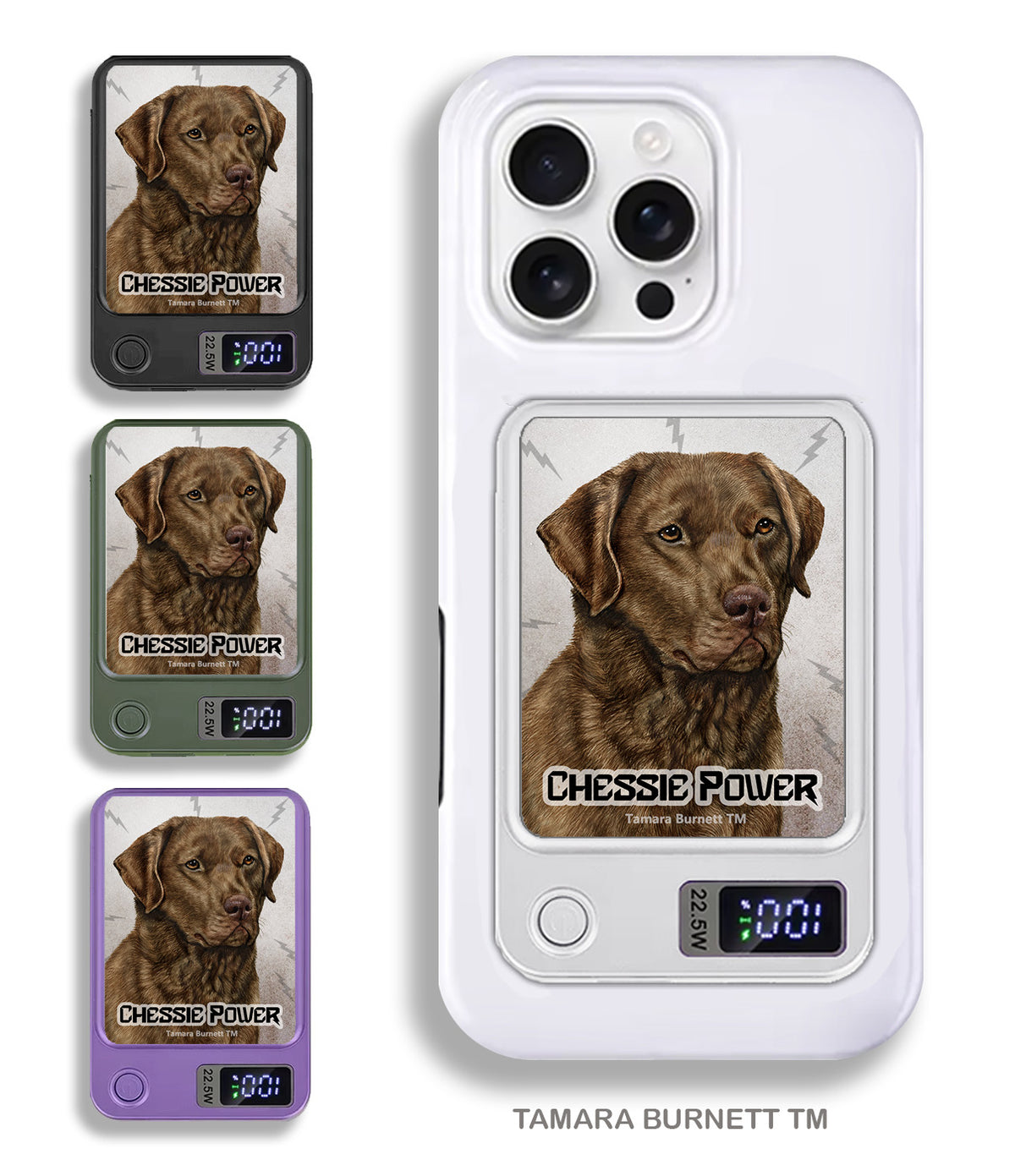Chesapeake Bay Retriever Brown Phone Bank Wireless Charger