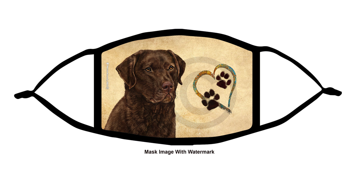Chesapeake Bay Retriever (Dark Brown) Face Mask