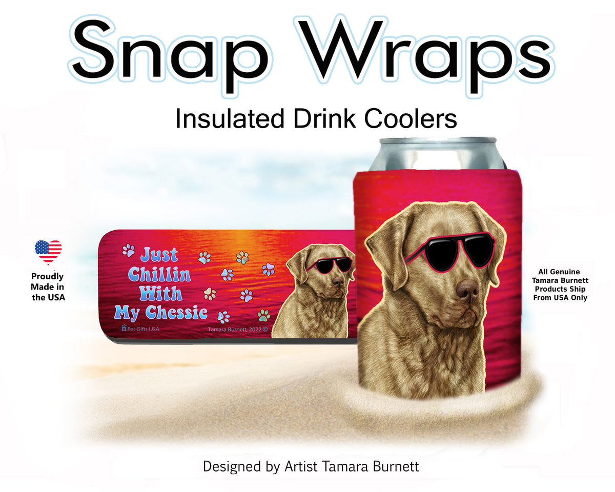 Chesapeake Bay Retriever Dead Grass Snap Wrap Cozy