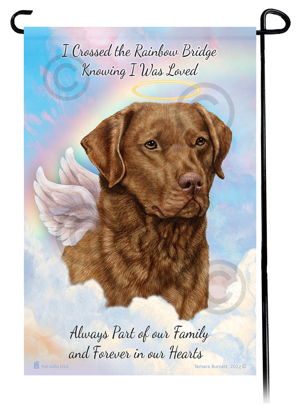 Chesapeake Bay Retriever Memorial - Garden Flag