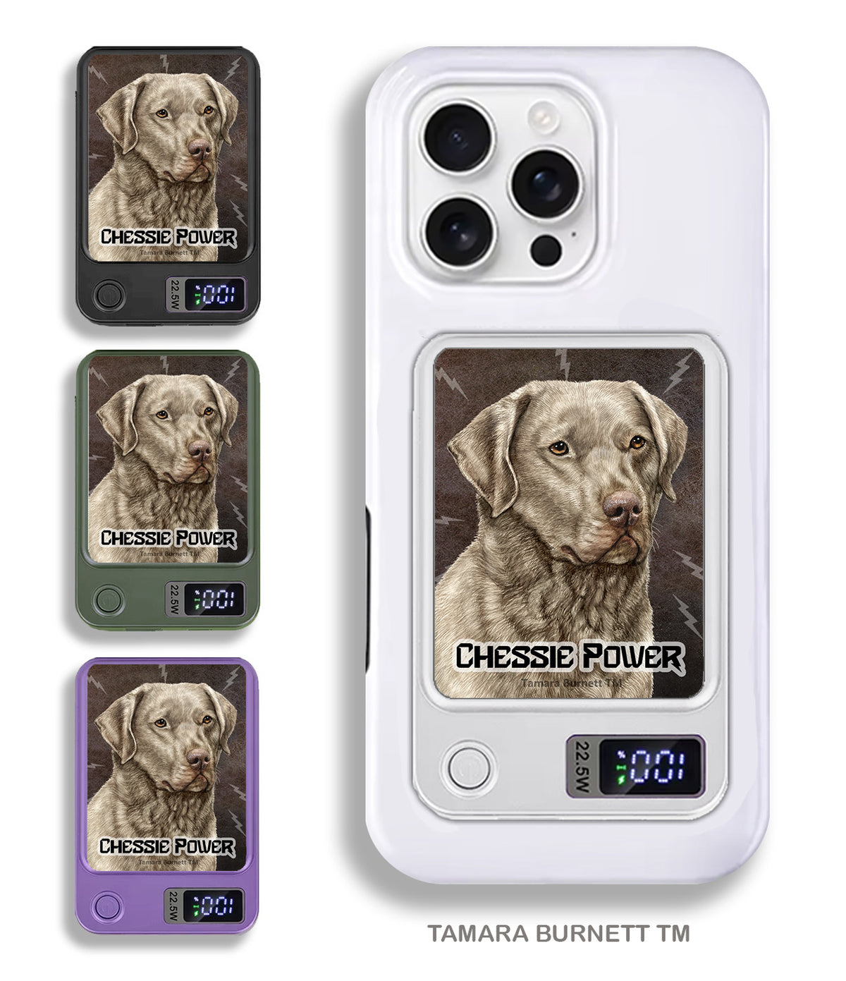 Chesapeake Bay Retriever Sage Phone Bank Wireless Charger